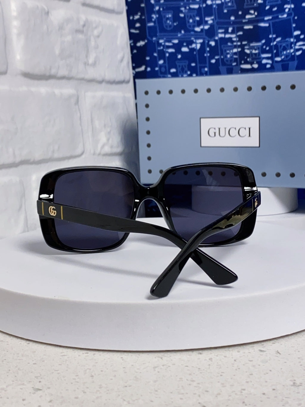 Gucci Square Black Lens Sunglasses for Men & Women - 357770 - detail image 3