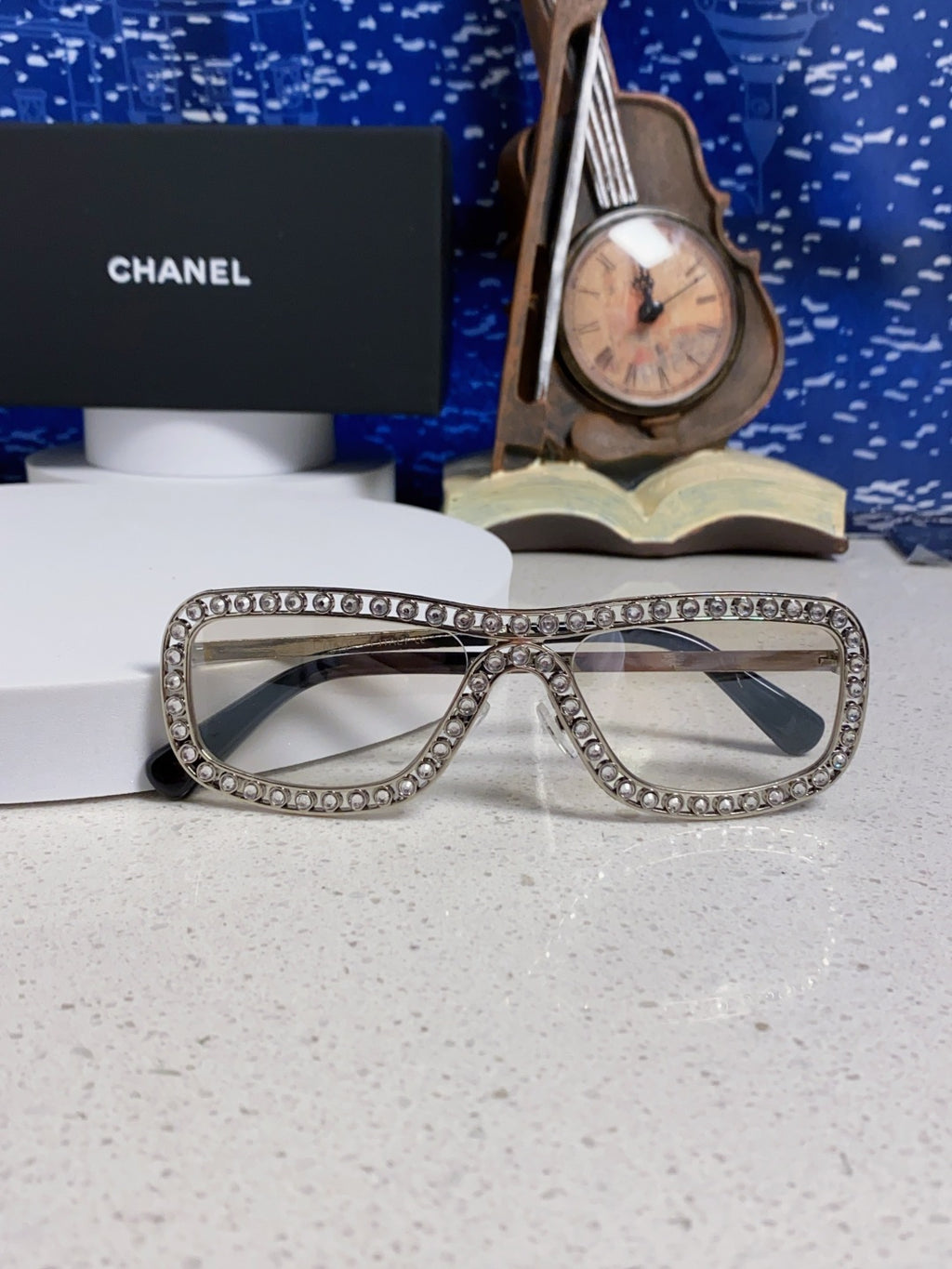 Chanel Metal Fashion Gold Lens Sunglasses for Men & Women - detail image 9