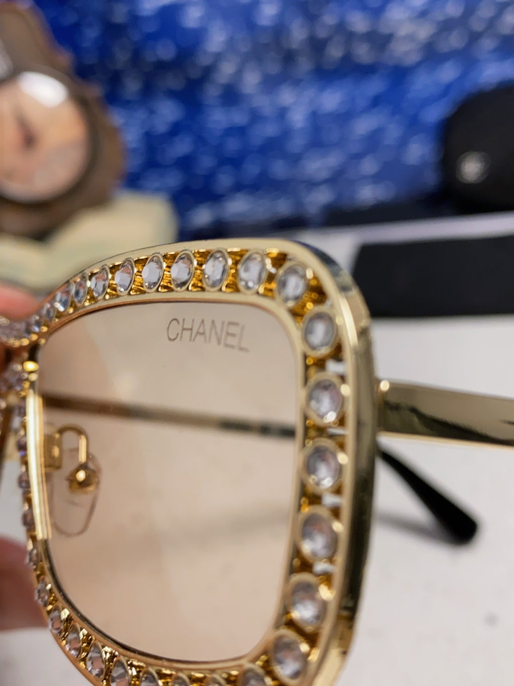 Chanel Metal Fashion Silver Lens Sunglasses for Men & Women - 358001 - detail image 6