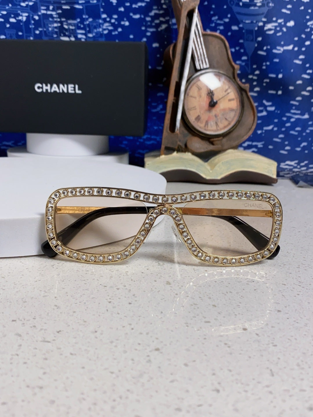 Chanel Metal Fashion Silver Lens Sunglasses for Men & Women - 358001 - detail image 8