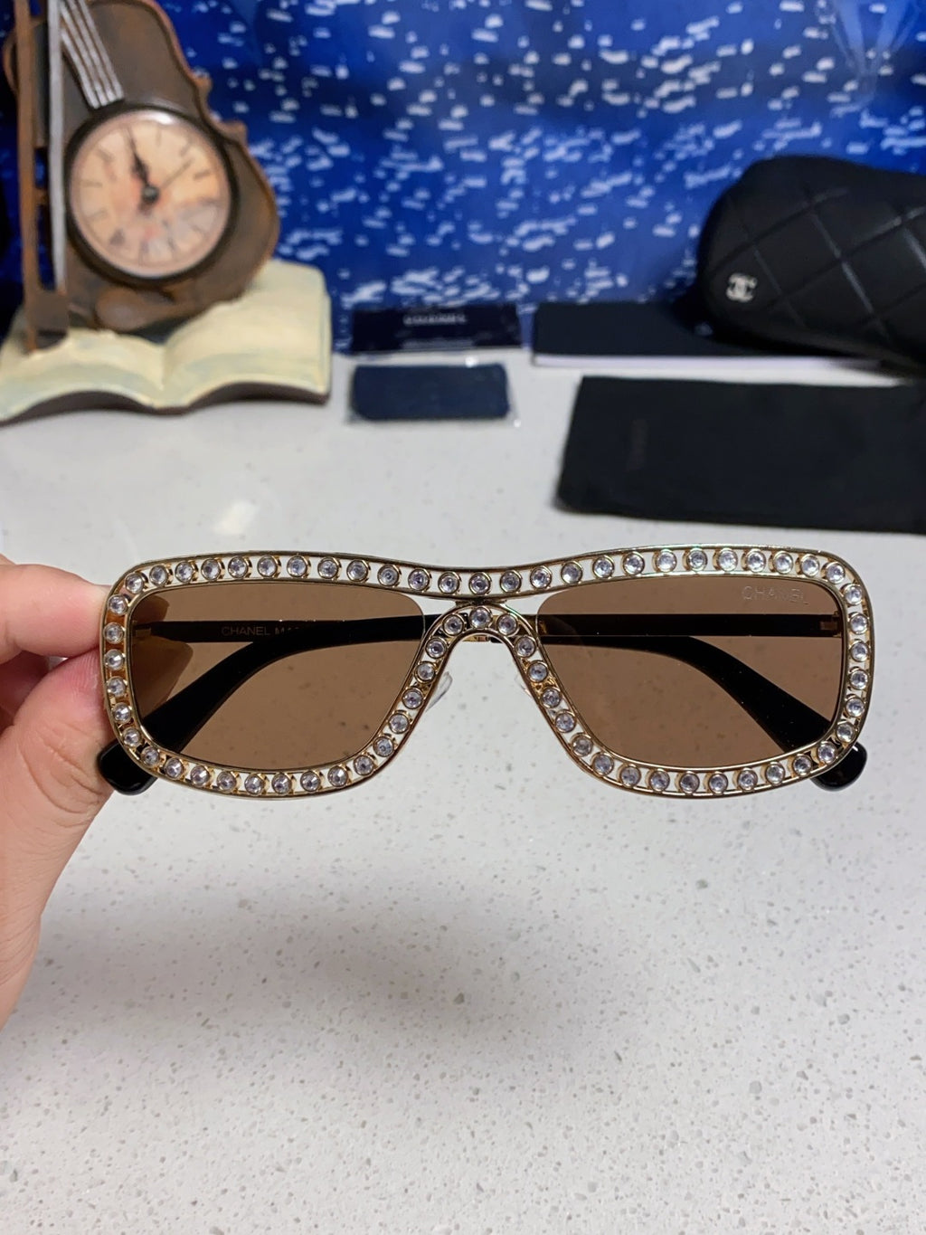 Chanel Metal Fashion Brown Lens Sunglasses for Men & Women - 358002 - detail image 4