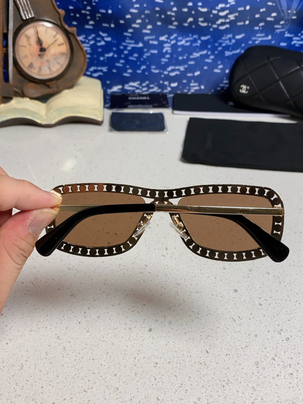 Chanel Metal Fashion Brown Lens Sunglasses for Men & Women - 358002 - detail image 5