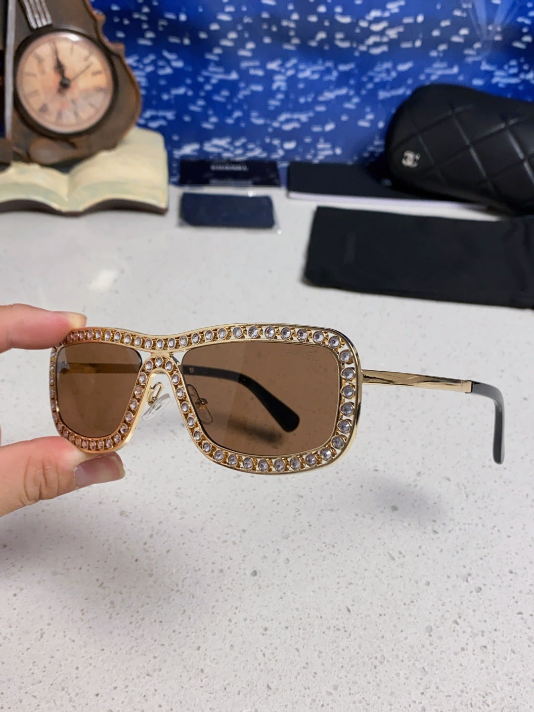 Chanel Metal Fashion Brown Lens Sunglasses for Men & Women - 358002 - detail image 6