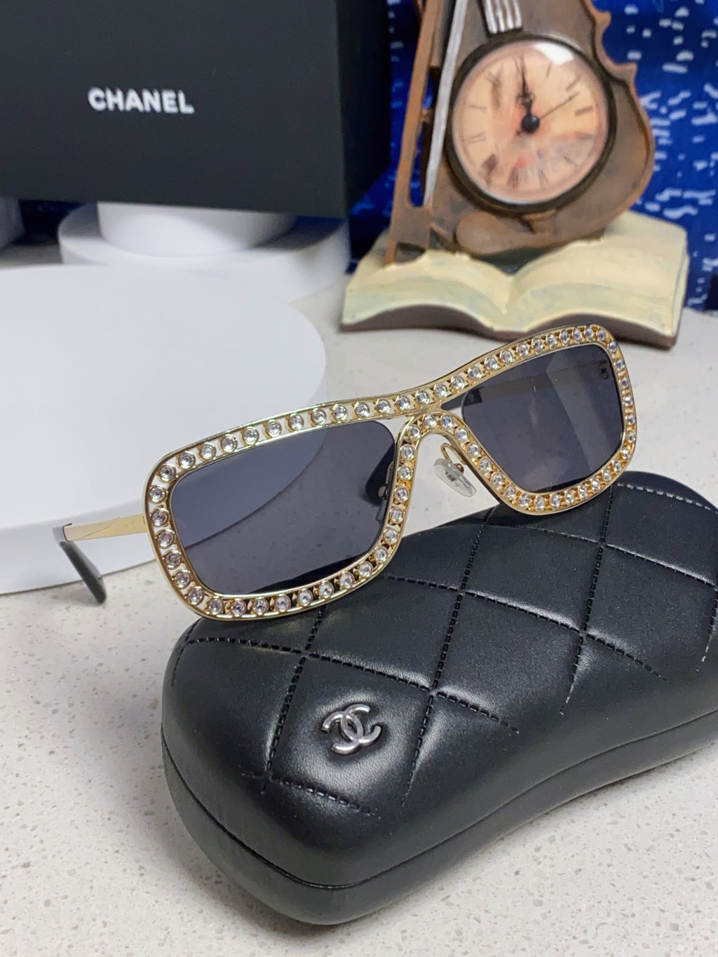 Chanel Metal Fashion Silver Lens Sunglasses for Men & Women - 358004 - detail image 10