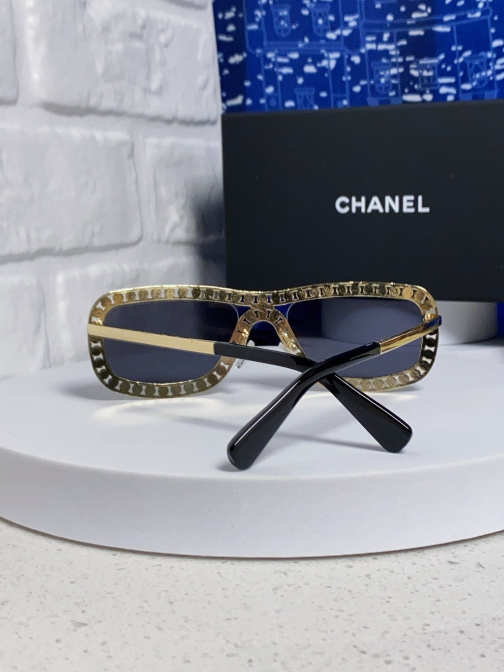 Chanel Metal Fashion Silver Lens Sunglasses for Men & Women - 358004 - detail image 3