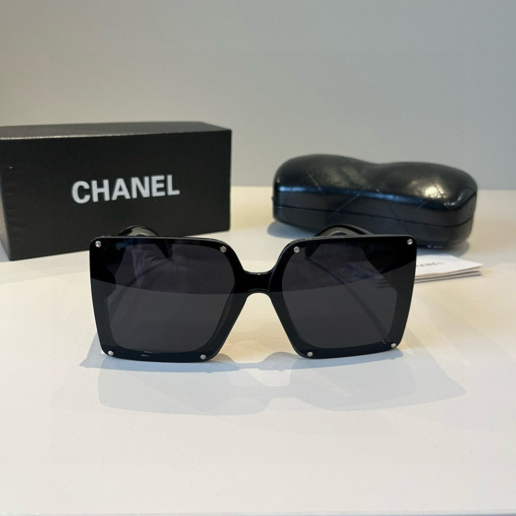 Chanel Square Black Lens Sunglasses for Men & Women - 398522 - detail image 2