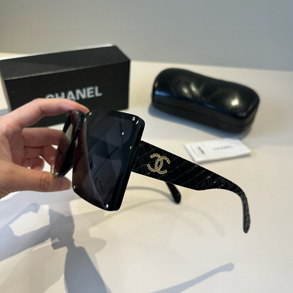 Chanel Square Black Lens Sunglasses for Men & Women - 398522 - detail image 4