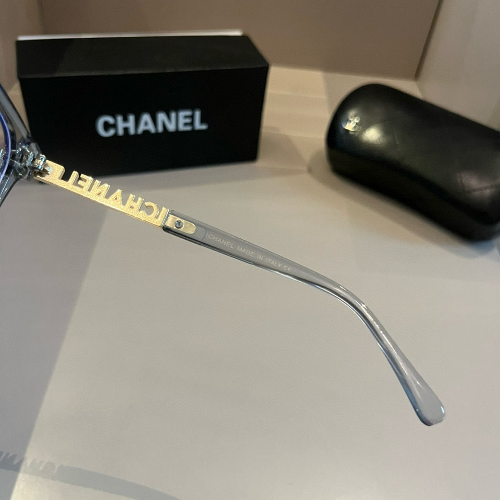 Chanel Oversized Silver Lens Sunglasses for Men & Women - 382227 - detail image 7