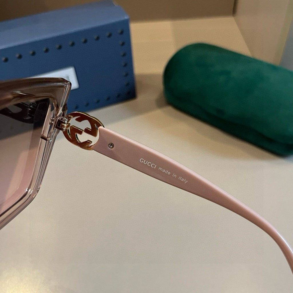 Gucci Oversized Gold Lens Sunglasses for Women - 381959 - detail image 8