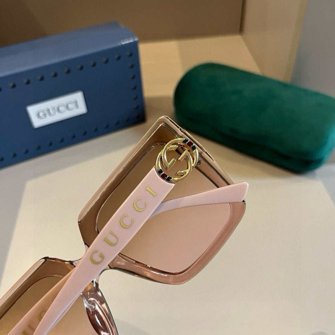 Gucci Oversized Gold Lens Sunglasses for Women - 381959 - detail image 9