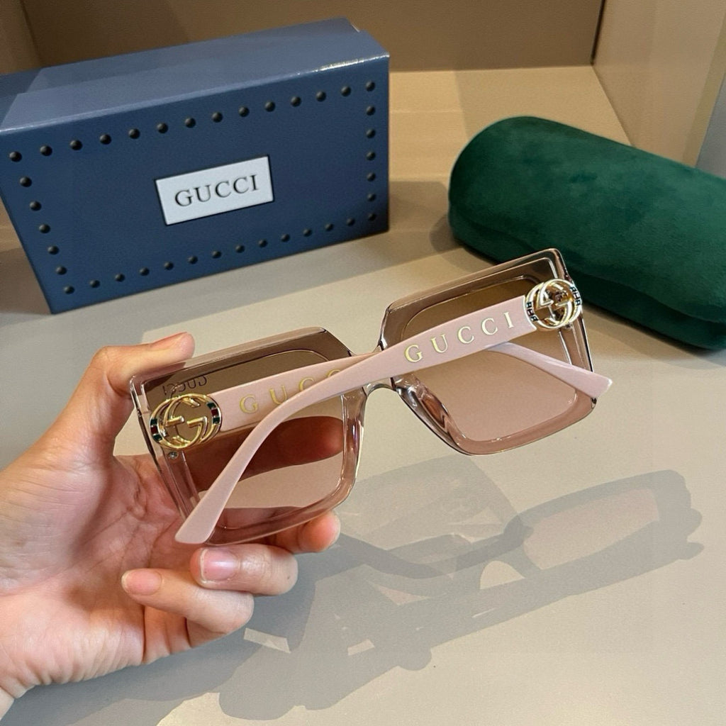Gucci Oversized Gold Lens Sunglasses for Women - 381959 - detail image 6