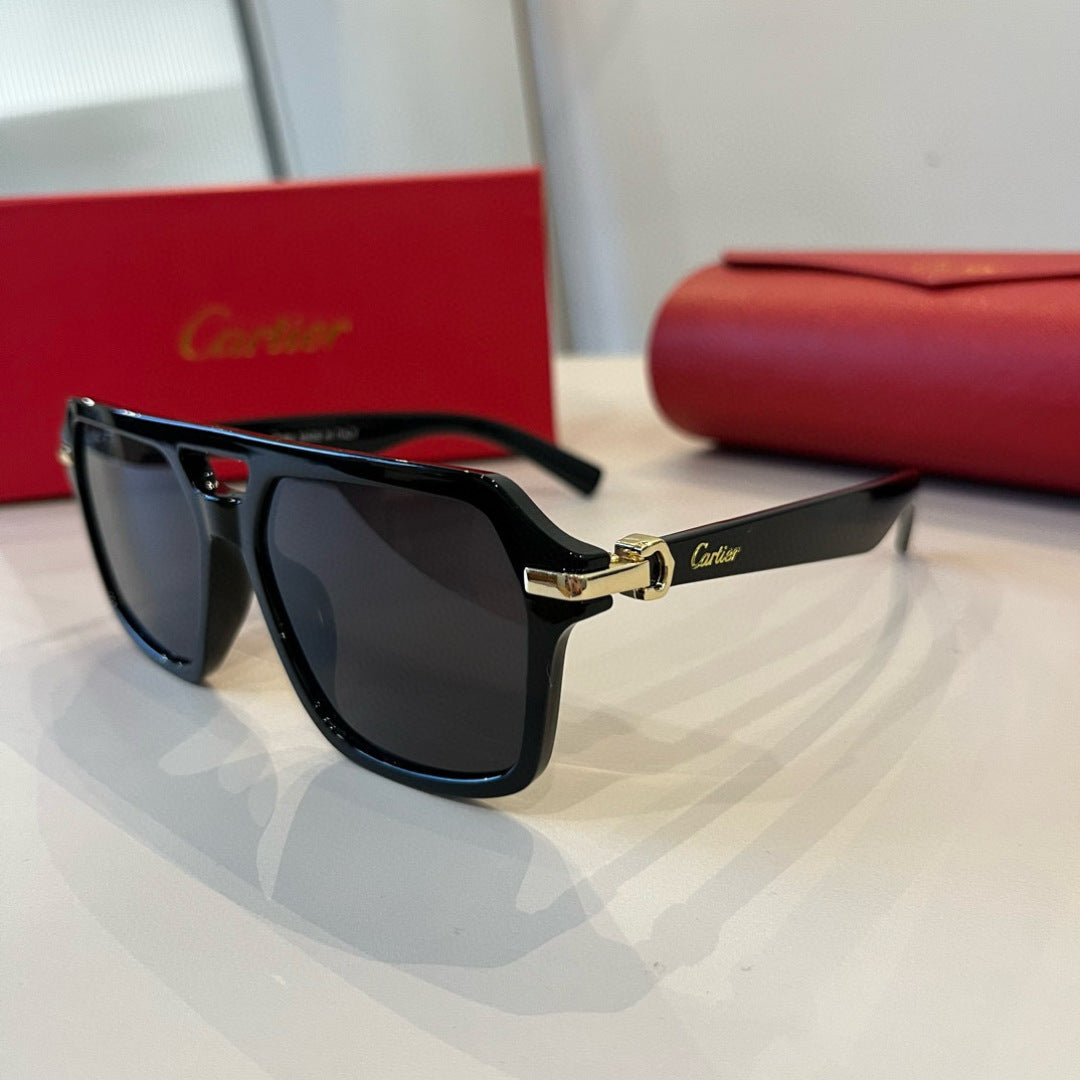 Cartier Aviator Black Lens Sunglasses for Men - 935077 - detail image 3