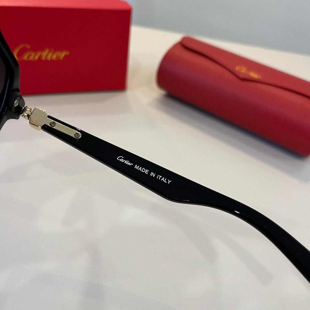 Cartier Aviator Black Lens Sunglasses for Men - 372244 - detail image 9