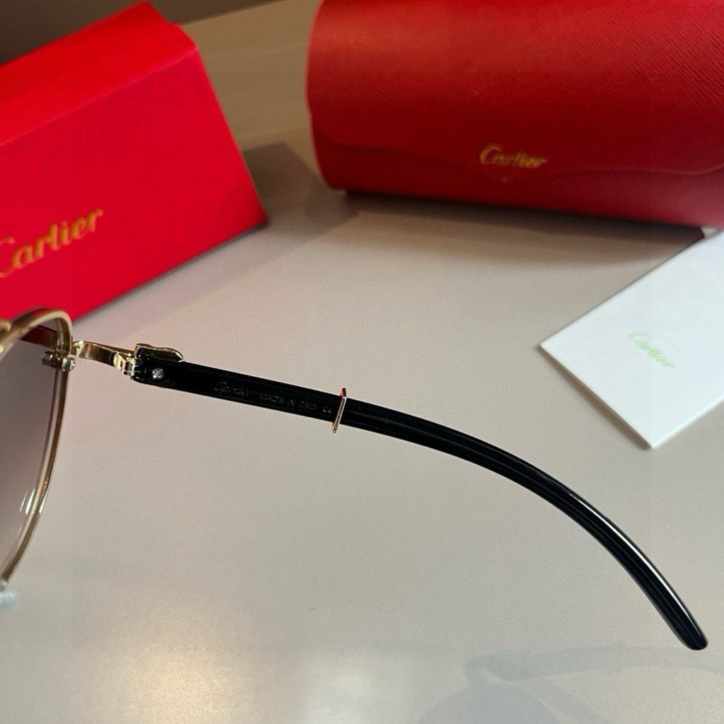 Cartier Aviator Brown Lens Sunglasses for Men - detail image 8