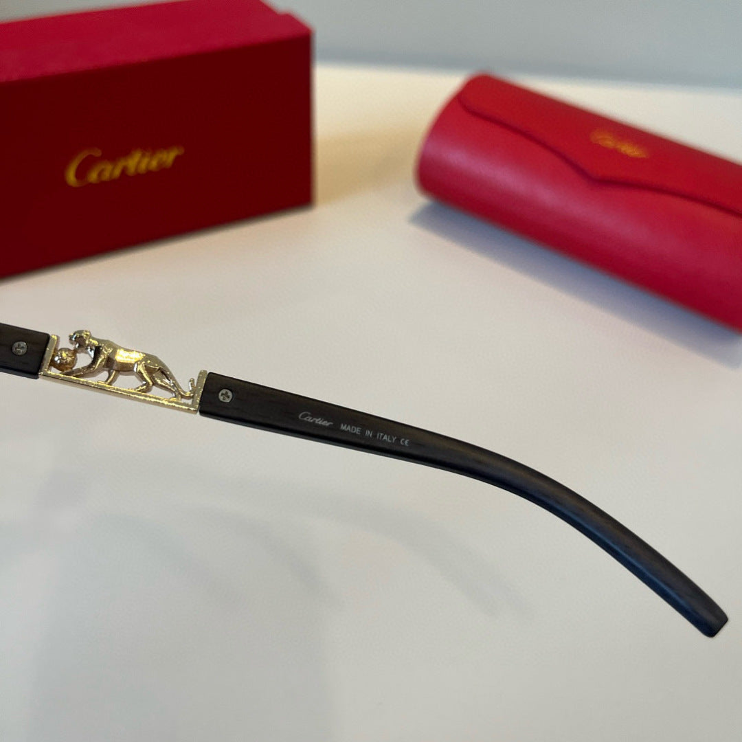 Cartier Lightweight Metal Rimless Silver Lens Sunglasses for Men & Wo - 935099 - detail image 9