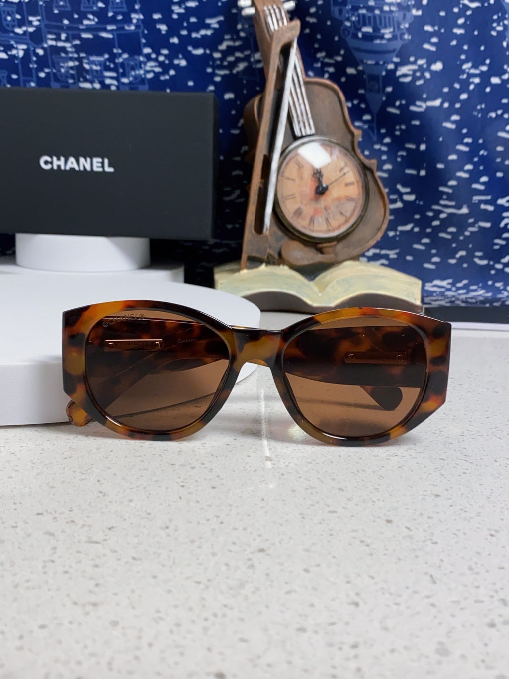 Chanel Polarized Cat-Eye Brown Lens Sunglasses for Women - 158326 - detail image 9