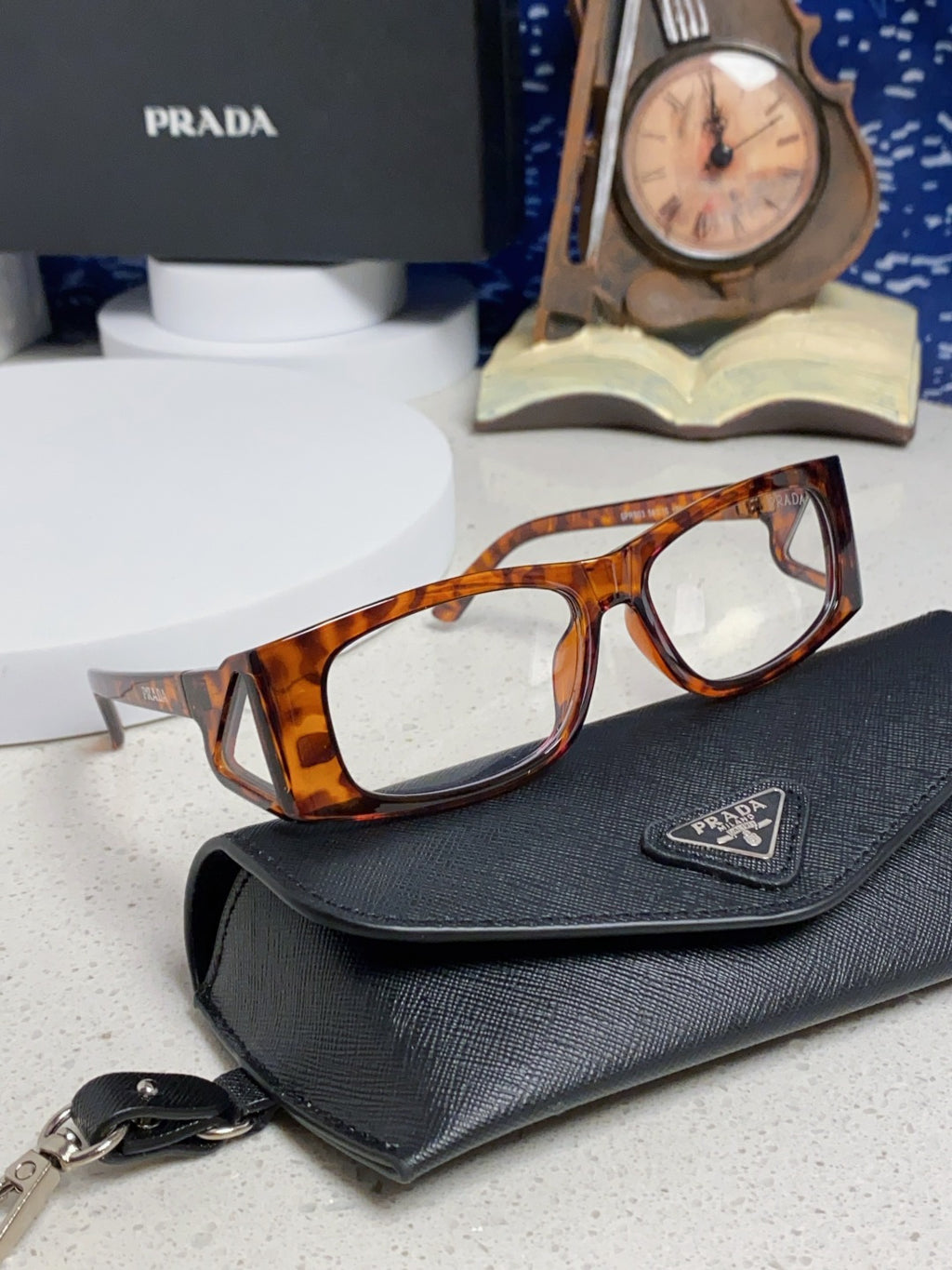 Prada SPRB03 Square Red Lens Sunglasses for Men & Women - 465713 - detail image 10