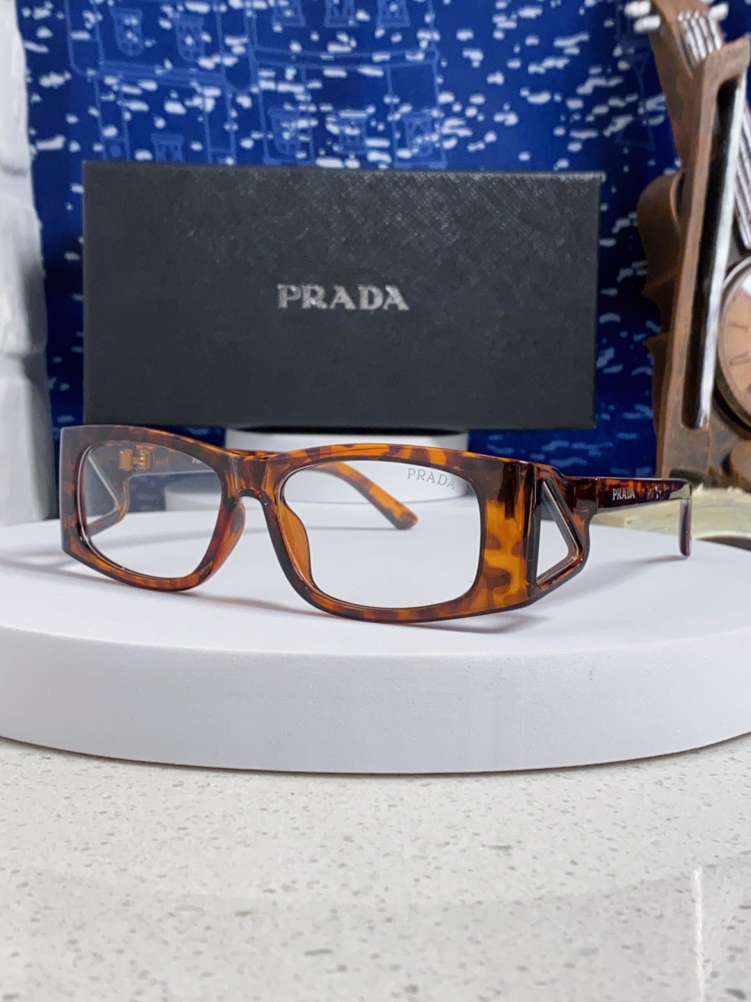 Prada SPRB03 Square Red Lens Sunglasses for Men & Women - 465713