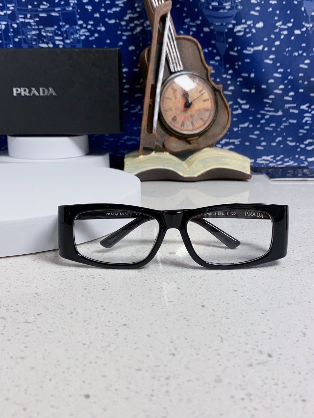 Prada SPRB03 Square Silver Lens Sunglasses for Men & Women - 465714 - detail image 8