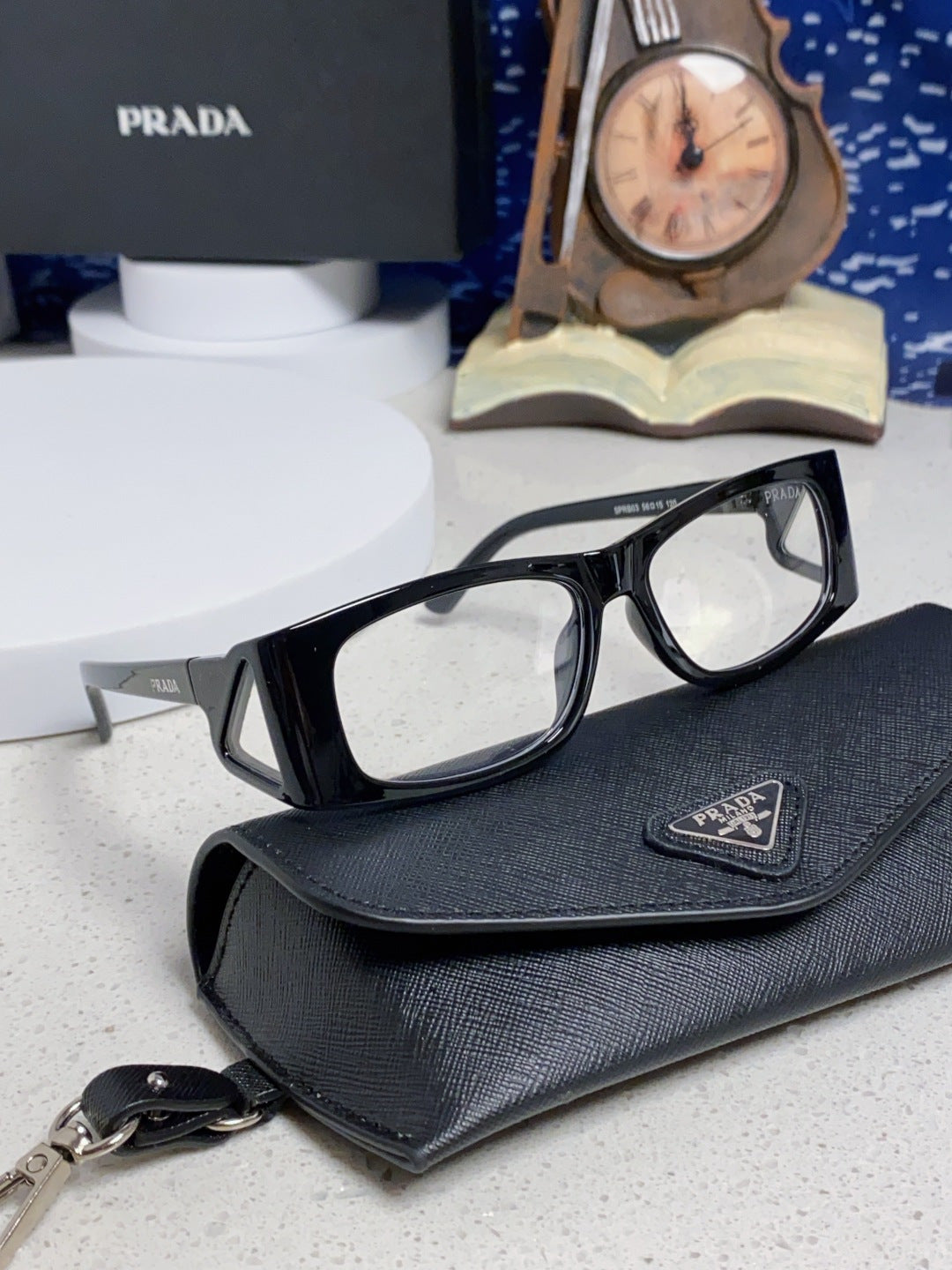 Prada SPRB03 Square Silver Lens Sunglasses for Men & Women - 465714 - detail image 9