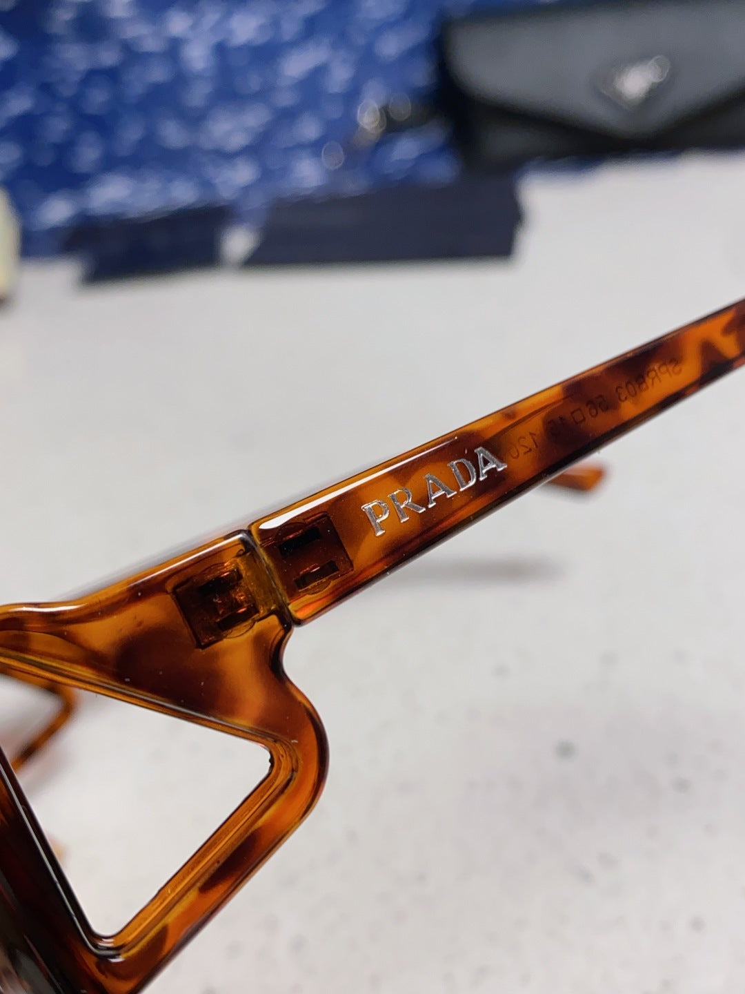 Prada SPRB03 Square Brown Lens Sunglasses for Men & Women - detail image 7
