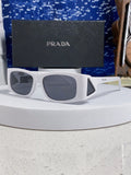 Prada SPRB03 Square Silver Lens Sunglasses for Men & Women