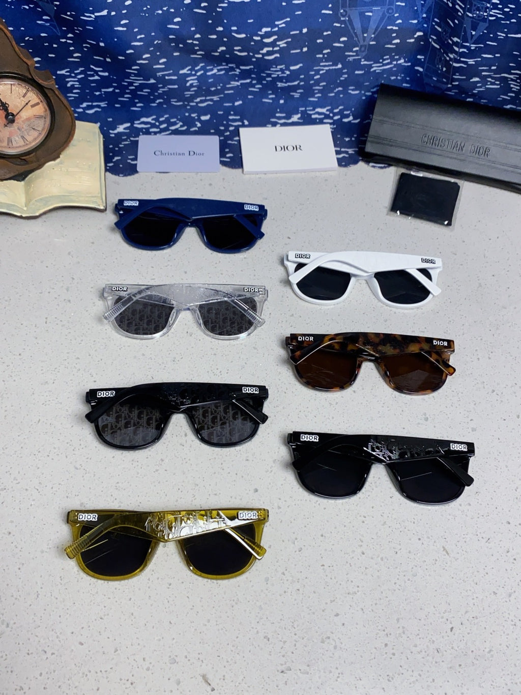 Dior Square Gold Lens Sunglasses for Men & Women - detail image 12