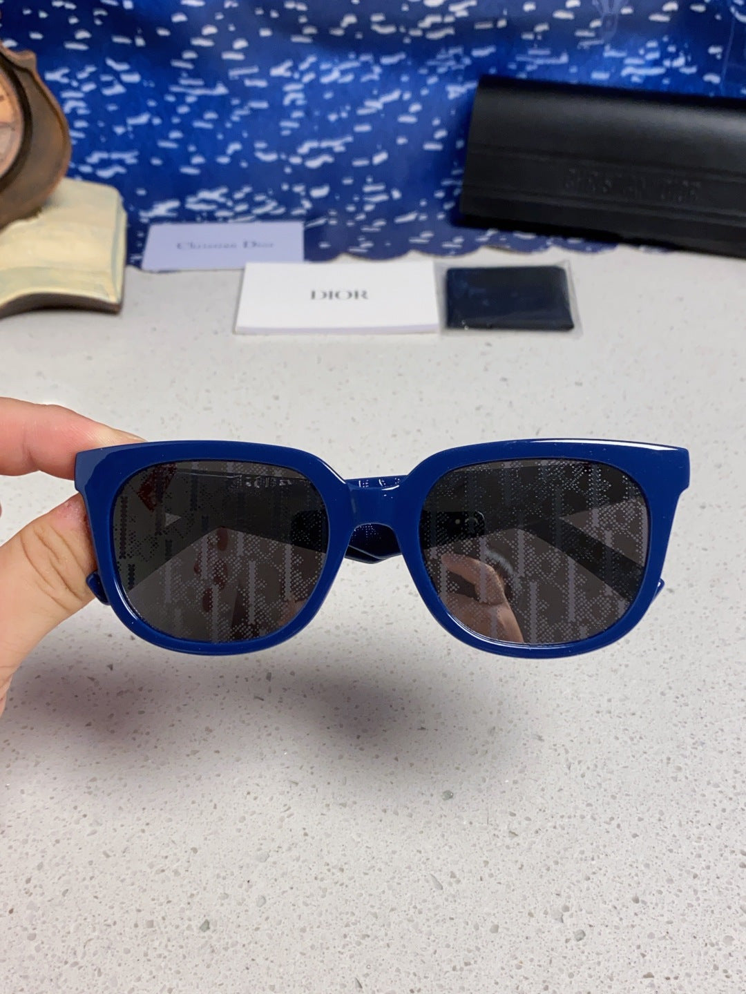 Dior Square Black Lens Sunglasses for Men & Women - 465233 - detail image 5
