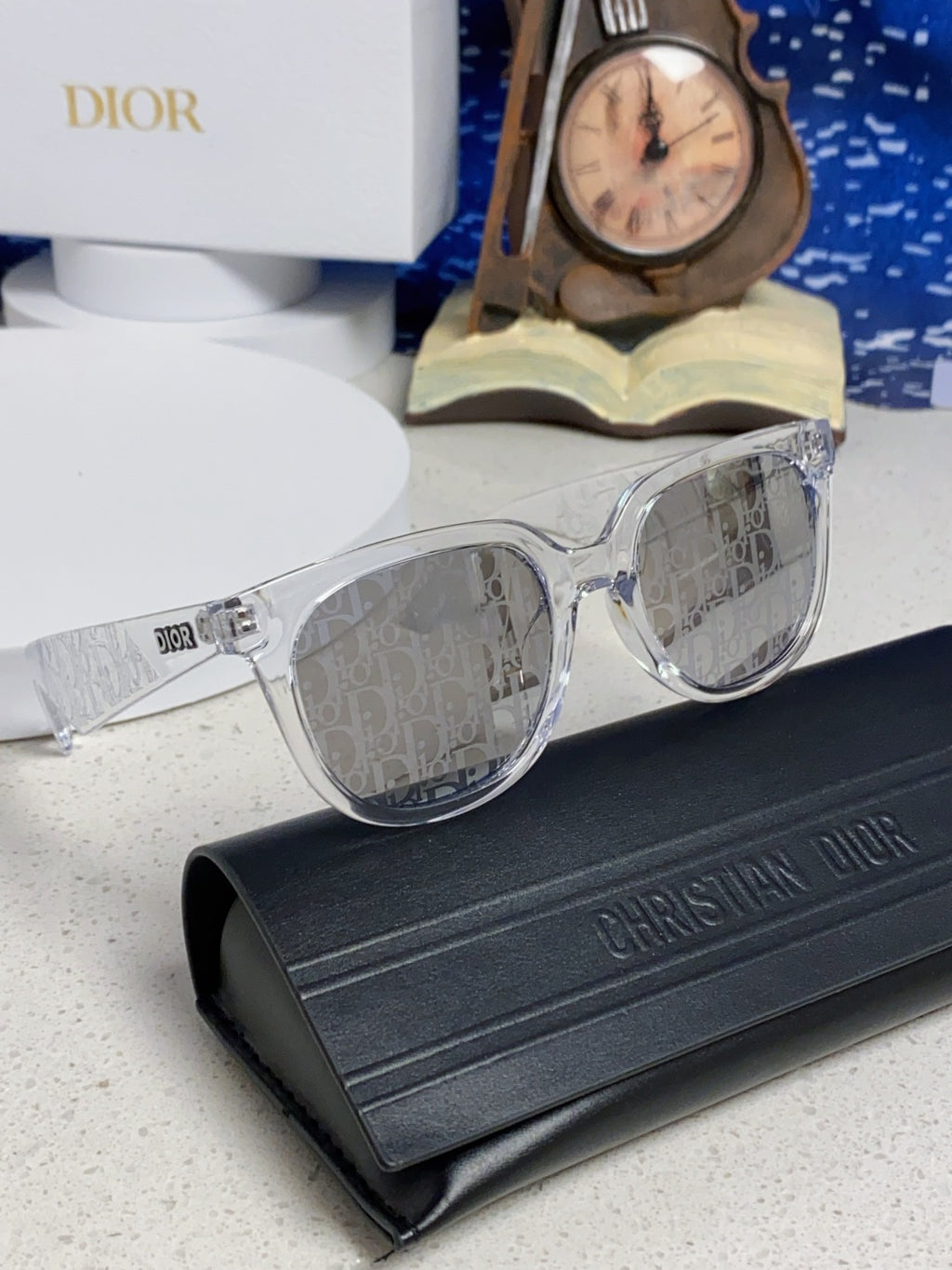 Dior Square Silver Lens Sunglasses for Men & Women - 465234 - detail image 10