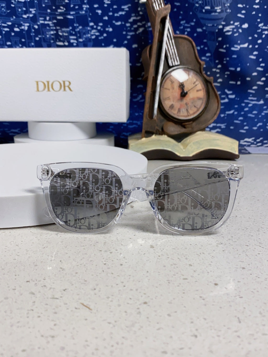 Dior Square Silver Lens Sunglasses for Men & Women - 465234 - detail image 9