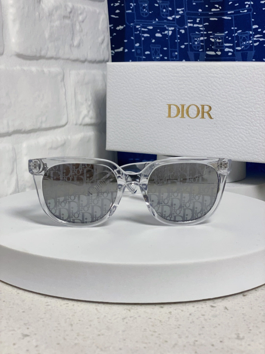 Dior Square Silver Lens Sunglasses for Men & Women - 465234 - detail image 2