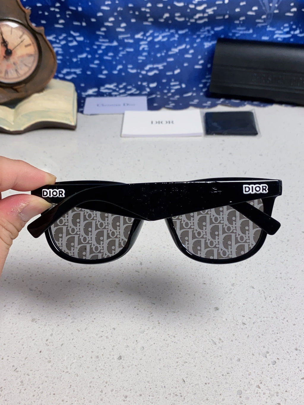 Dior Square Silver Lens Sunglasses for Men & Women - 465235 - detail image 5
