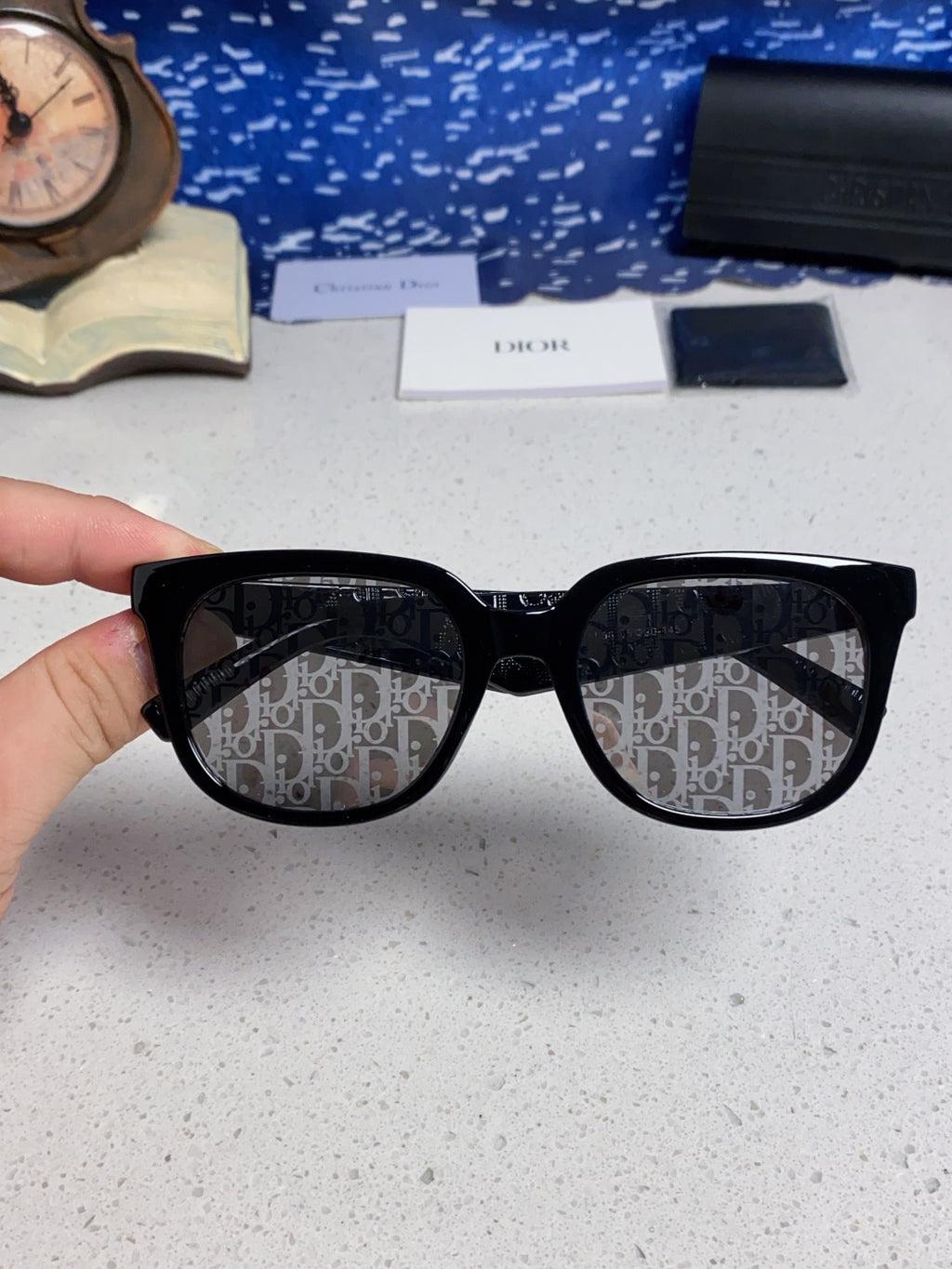Dior Square Silver Lens Sunglasses for Men & Women - 465235 - detail image 4
