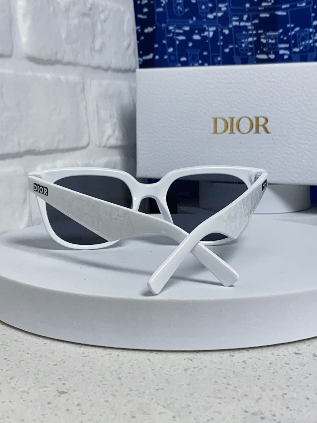 Dior Square Blue Lens Sunglasses for Men & Women - detail image 3