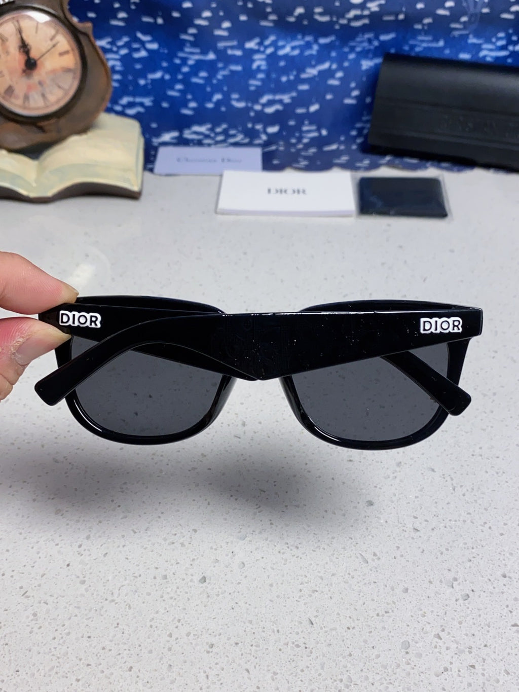 Dior Square Gold Lens Sunglasses for Men & Women - detail image 6