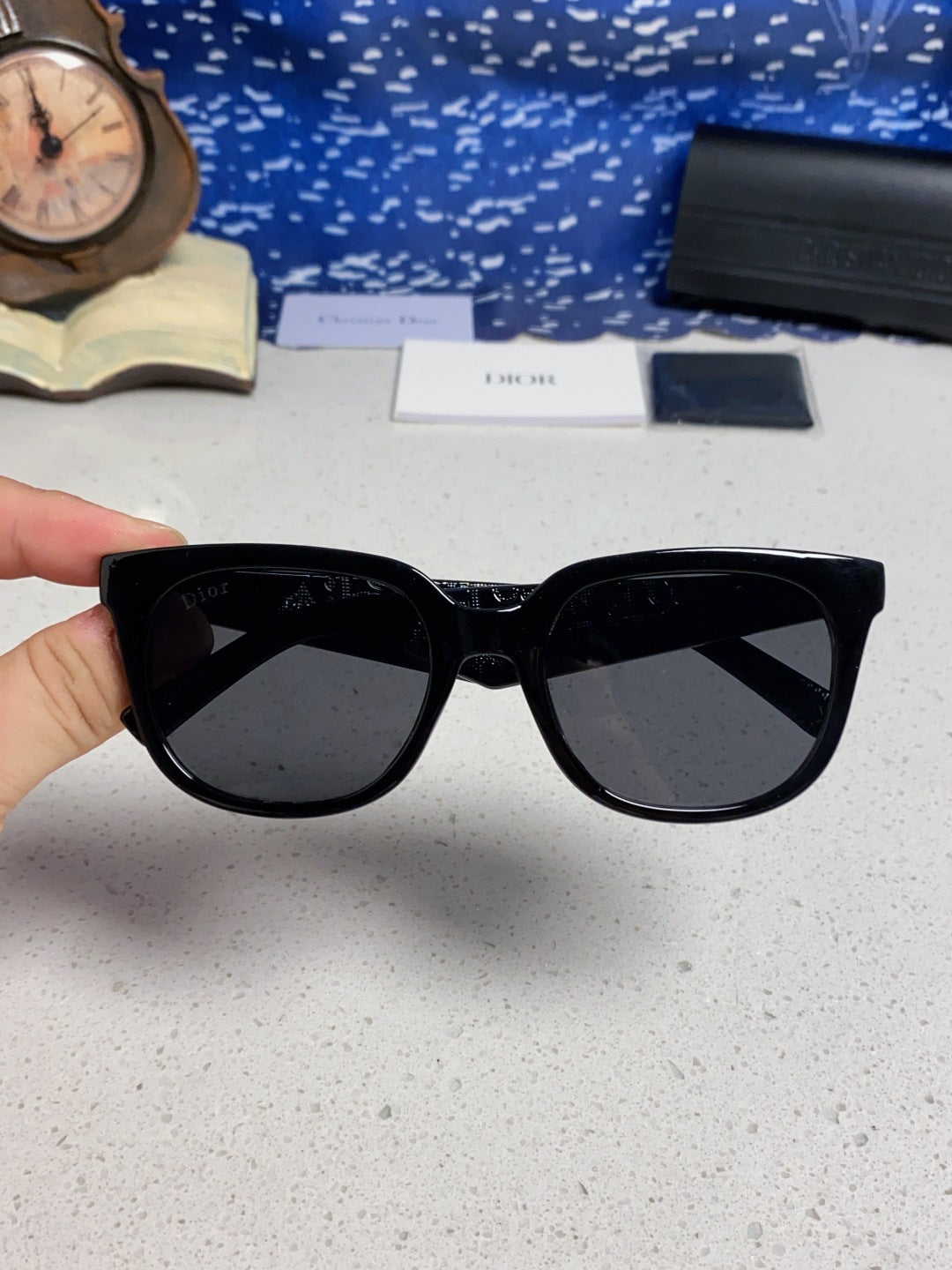 Dior Square Gold Lens Sunglasses for Men & Women - detail image 5