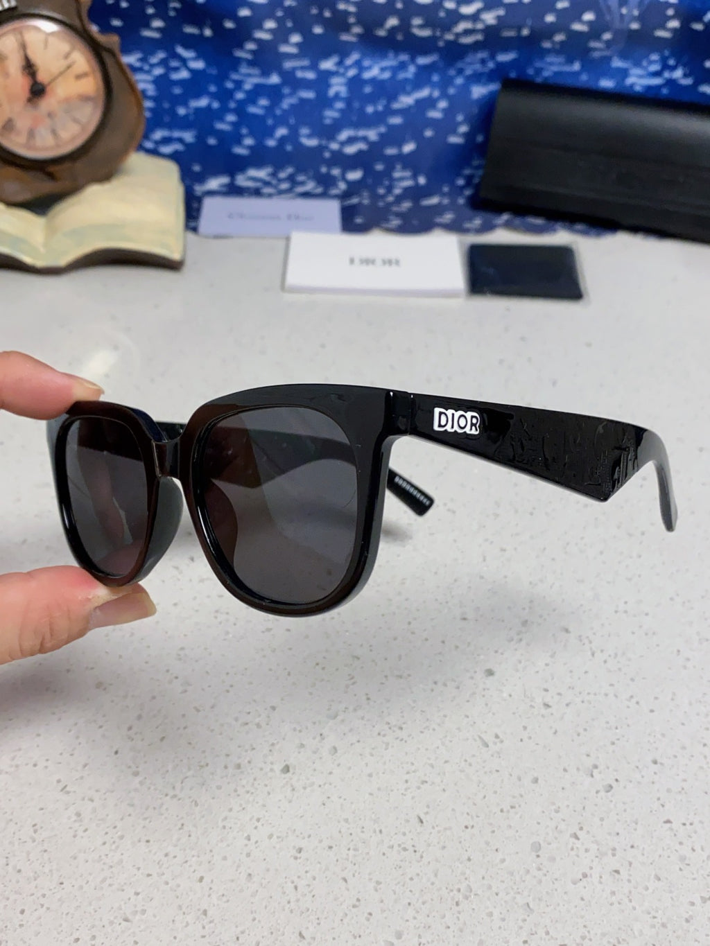 Dior Square Gold Lens Sunglasses for Men & Women - detail image 7