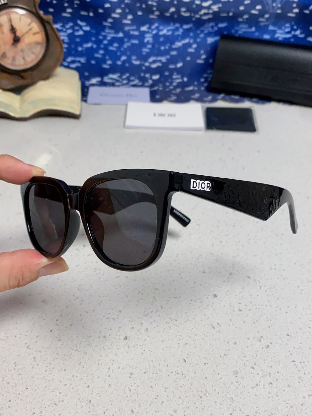 Dior Square Gold Lens Sunglasses for Men & Women - detail image 7