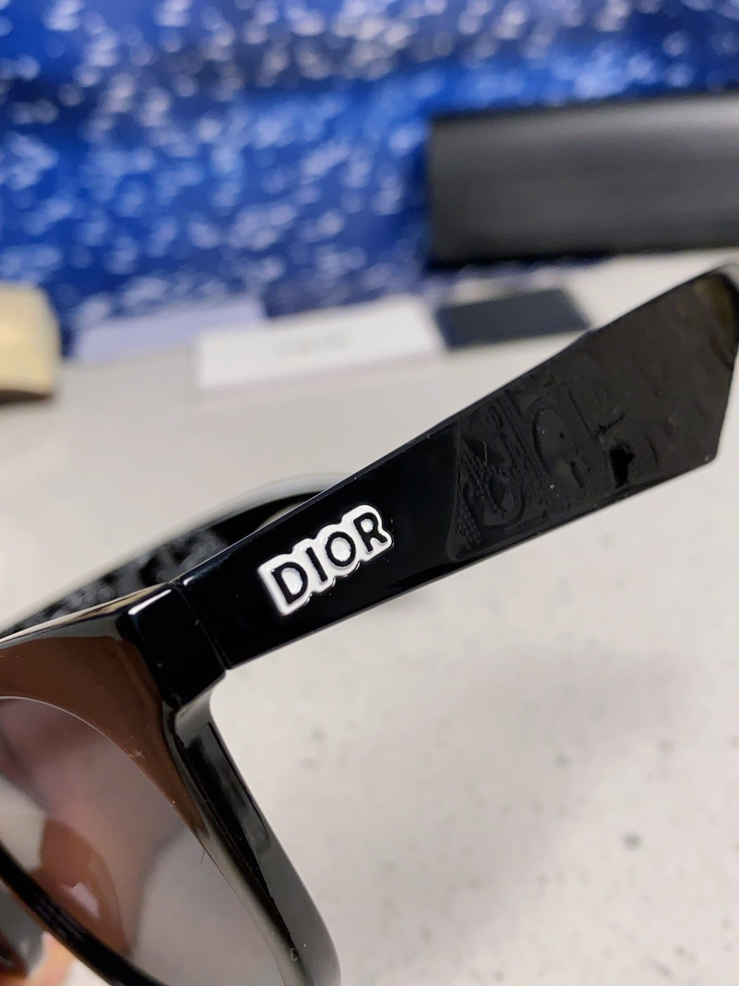 Dior Square Gold Lens Sunglasses for Men & Women - detail image 8