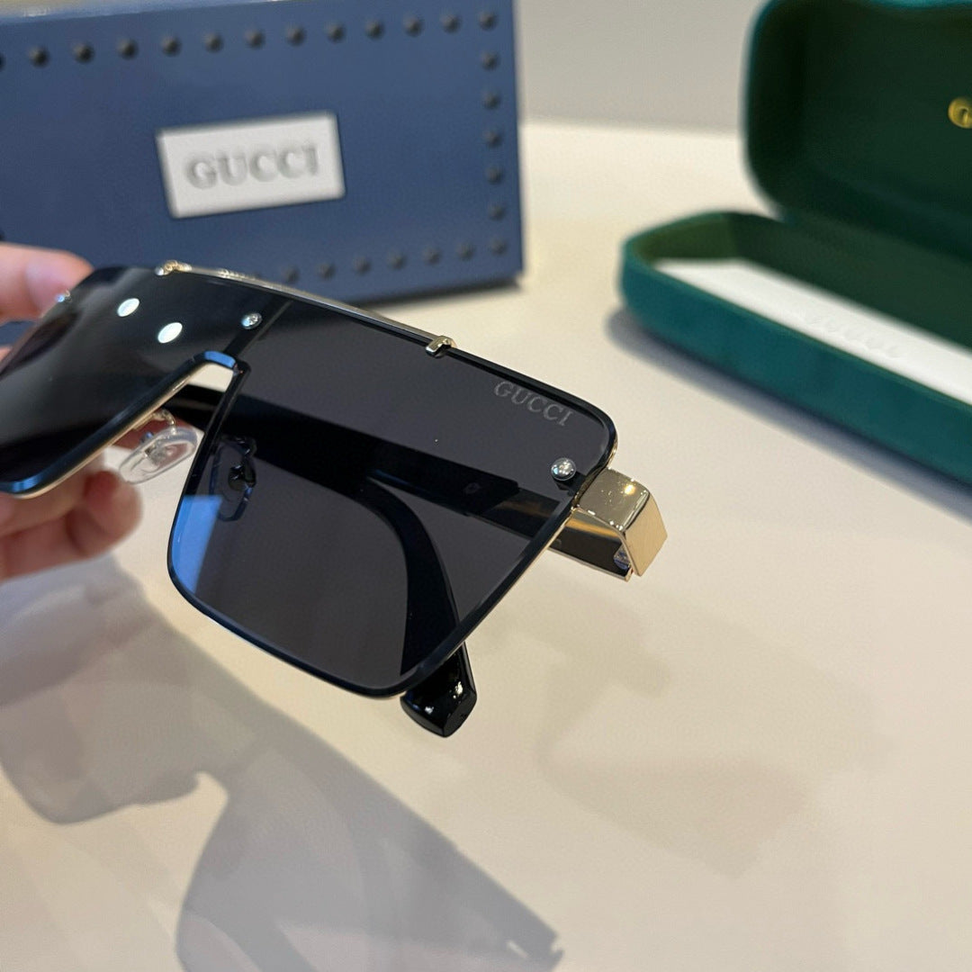 Gucci Metal Aviator Black Lens Sunglasses for Men & Women - 448772 - detail image 4