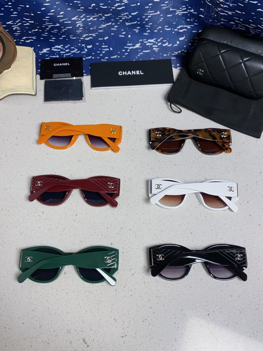 Chanel Polarized Cat-Eye Orange Lens Sunglasses for Women - detail image 11