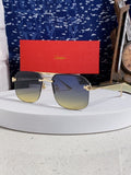Cartier Metal Square Silver Lens Sunglasses for Men & Women - 158515