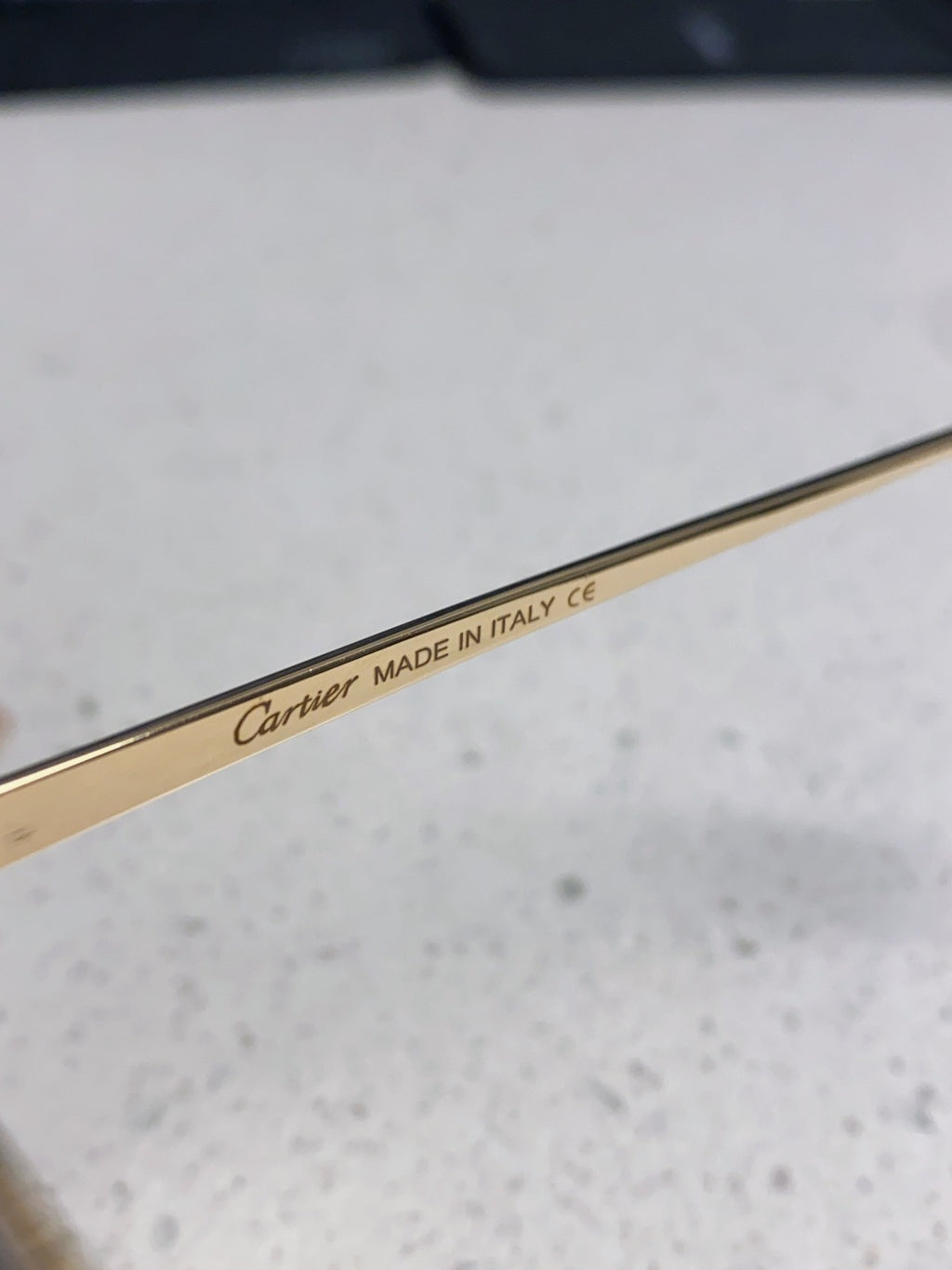 Cartier Metal Square Silver Lens Sunglasses for Men & Women - 158516 - detail image 8