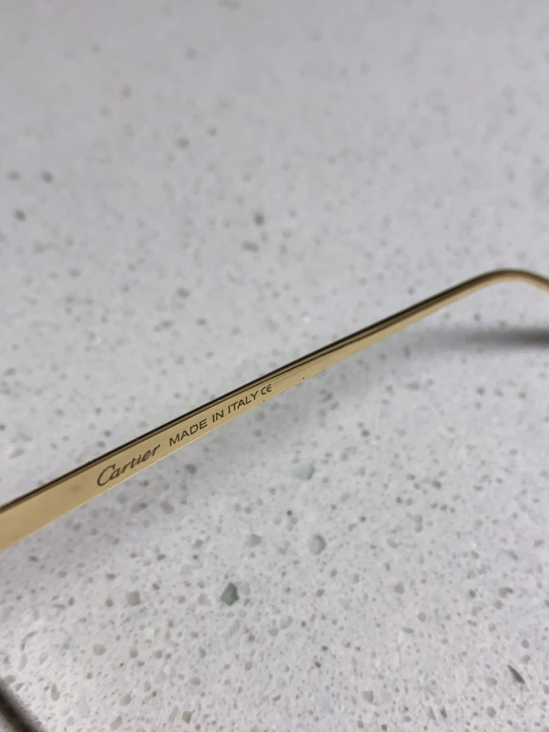 Cartier Metal Square Black Lens Sunglasses for Men & Women - 399008 - detail image 9