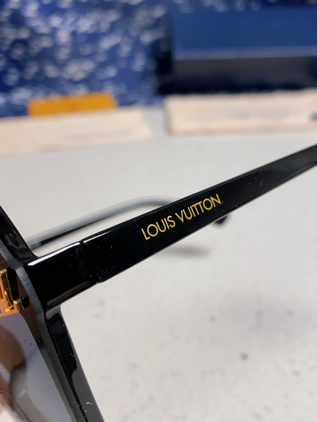 Louis Vuitton Polarized Square Blue Lens Sunglasses for Women - detail image 7