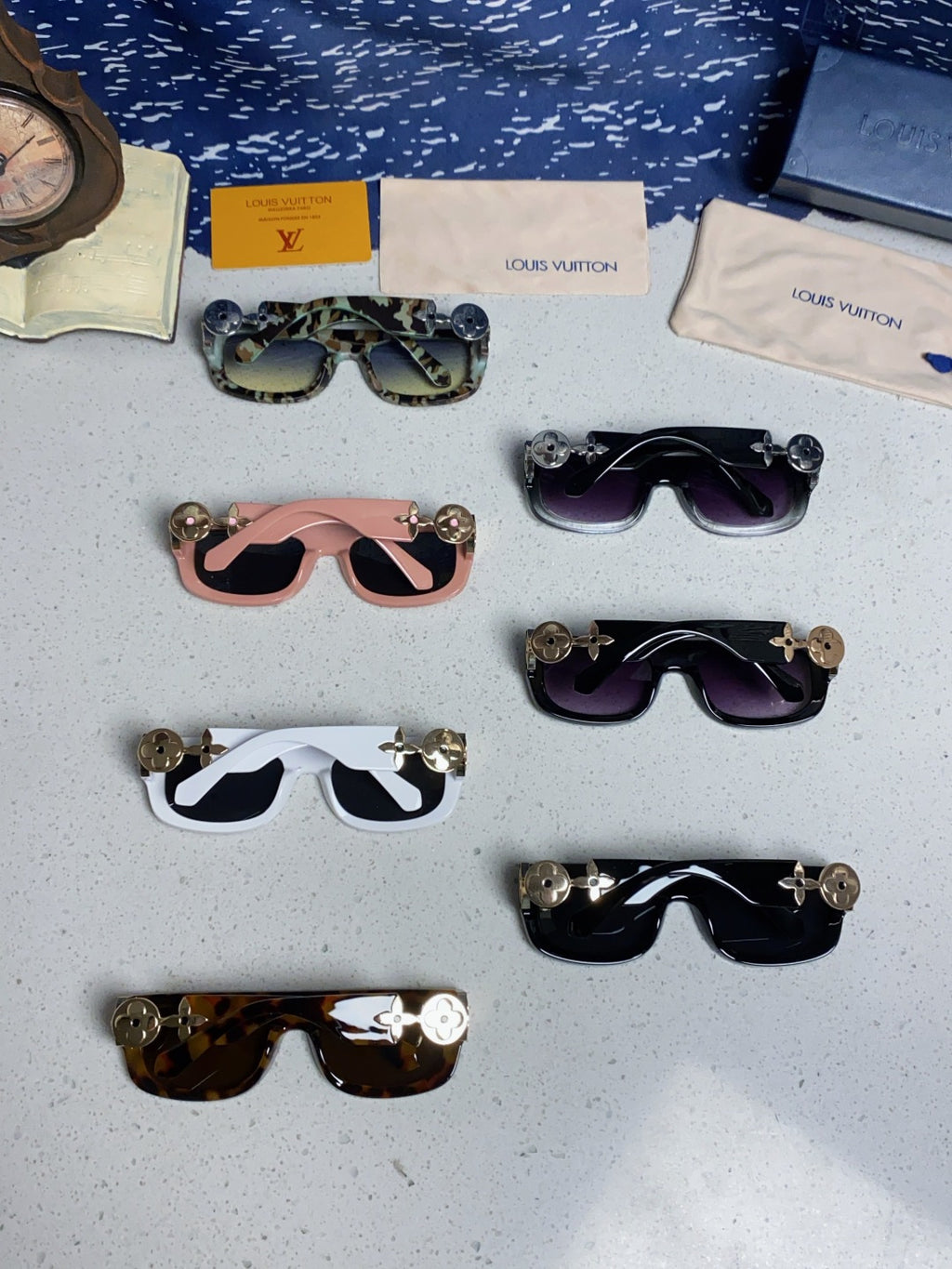 Louis Vuitton Square Red Lens Sunglasses for Men & Women - 866861 - detail image 10