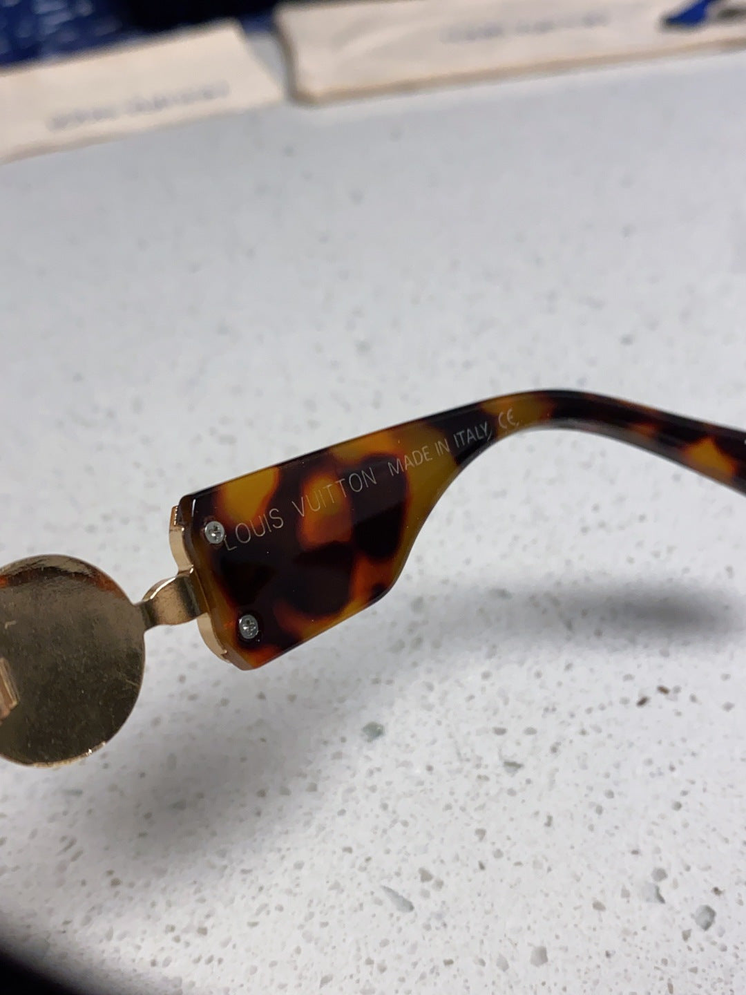 Louis Vuitton Square Brown Lens Sunglasses for Men & Women - 866863 - detail image 7