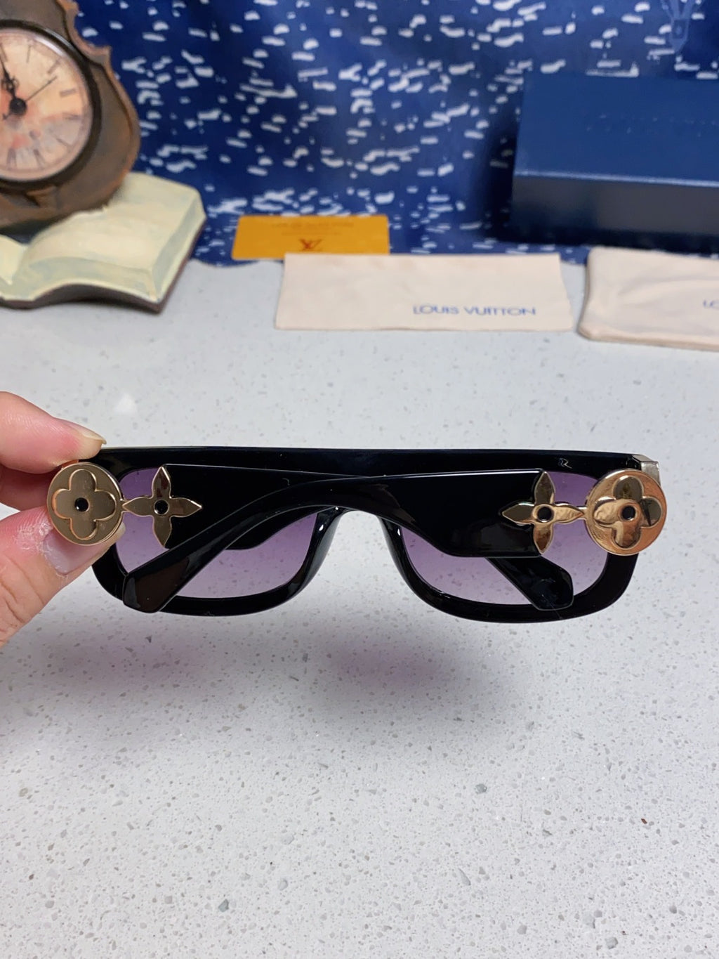 Louis Vuitton Square Brown Lens Sunglasses for Men & Women - 866865 - detail image 5