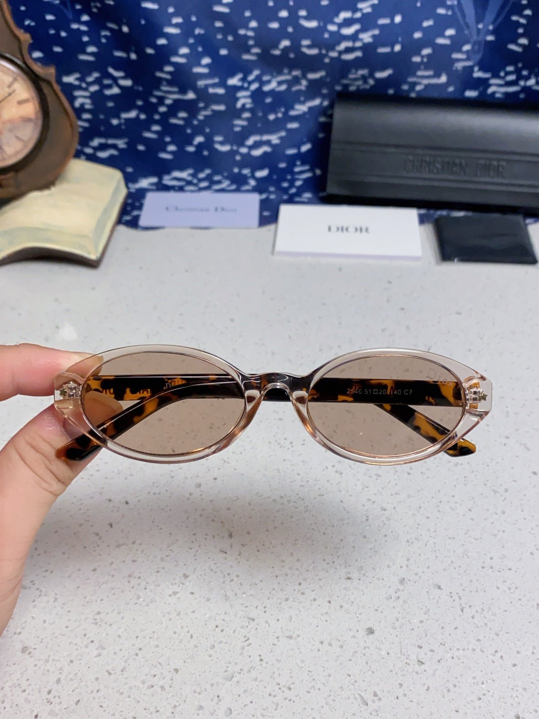 Dior Cat-Eye Silver Lens Sunglasses for Women - 431726 - detail image 4