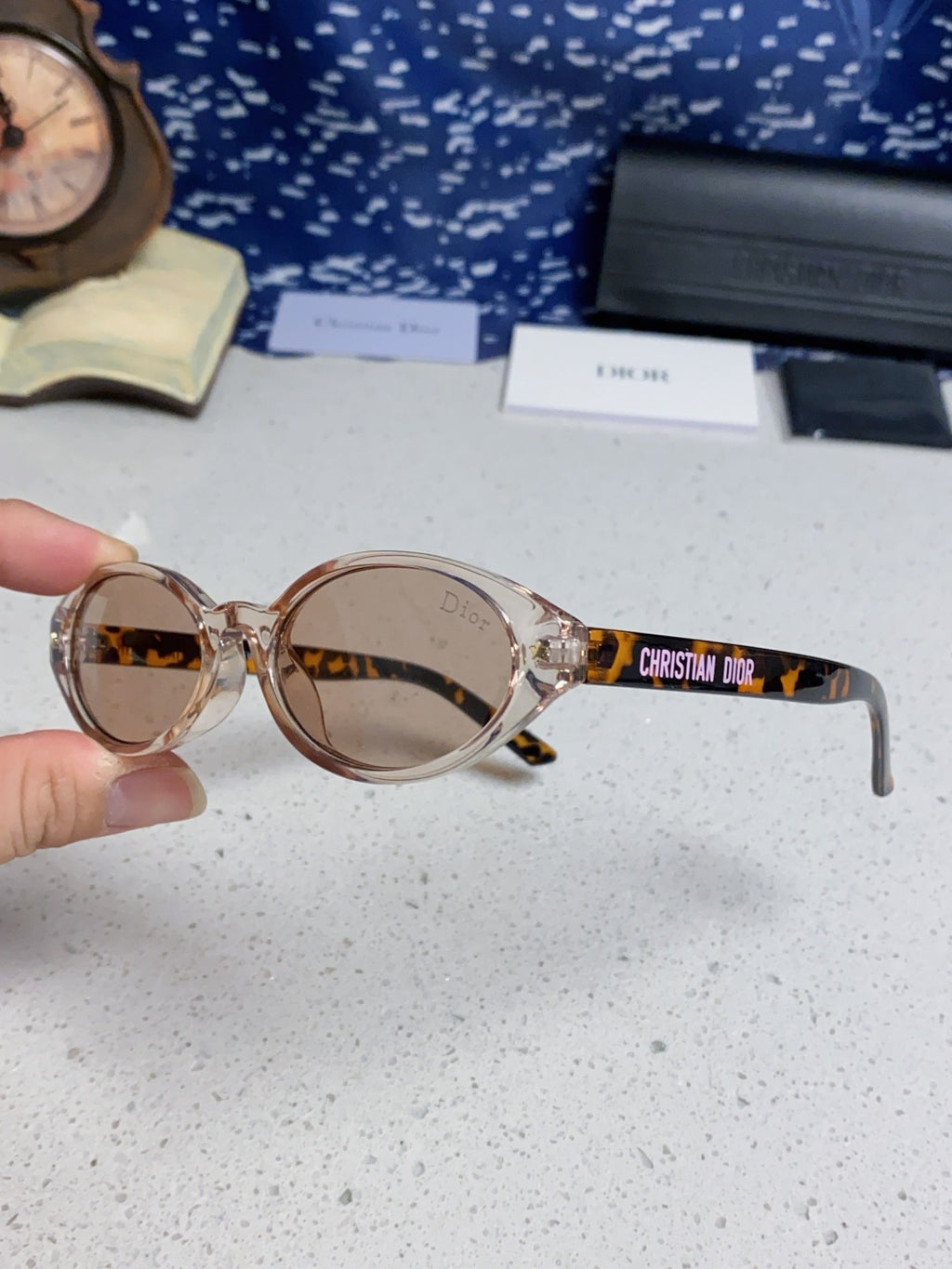 Dior Cat-Eye Silver Lens Sunglasses for Women - 415539 - detail image 6